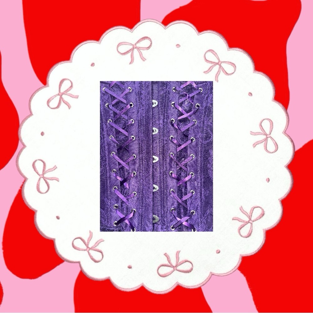 adore me purple corset 💟 - Picture 4 of 4